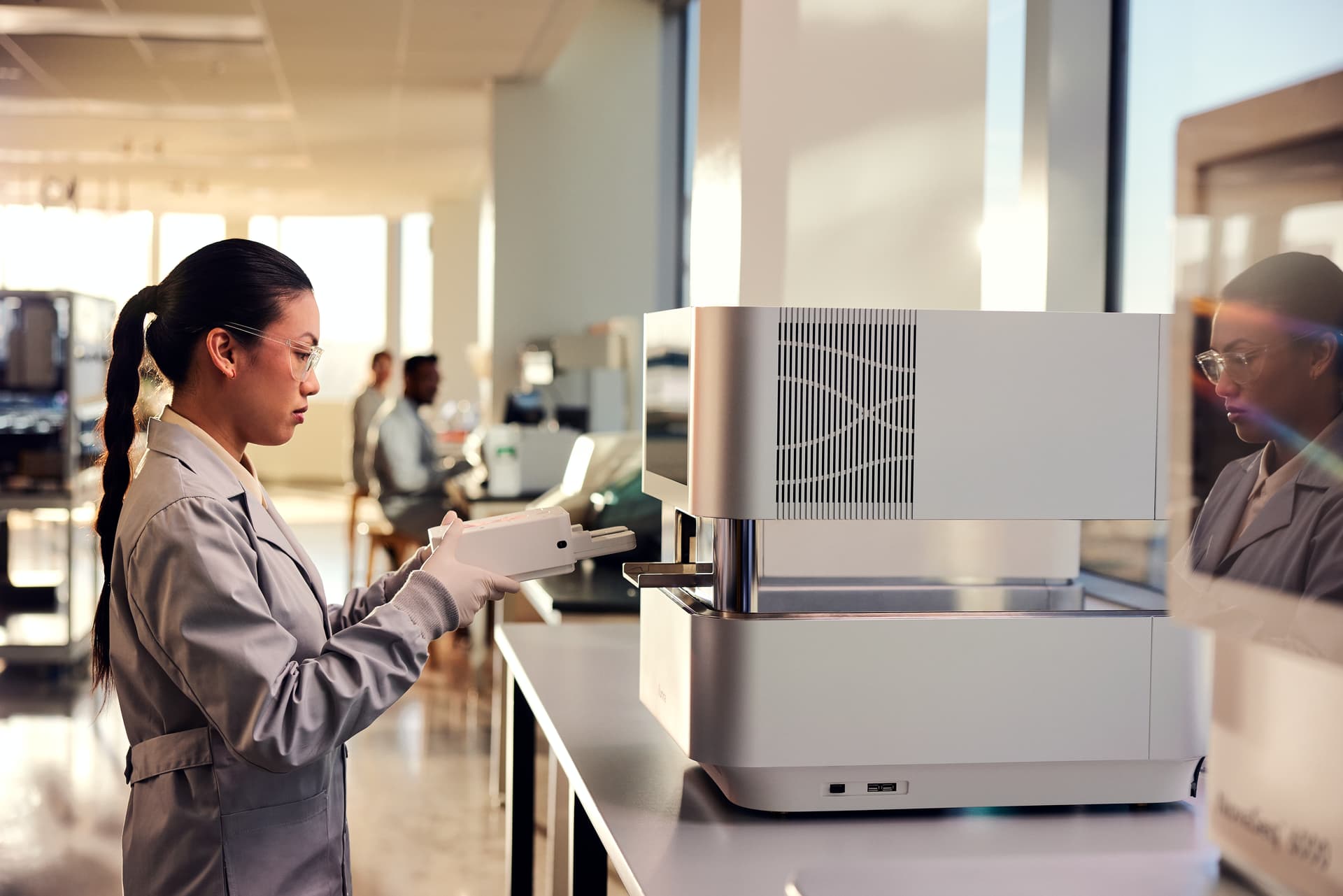 lab user loading consumables in NextSeq1000/2000