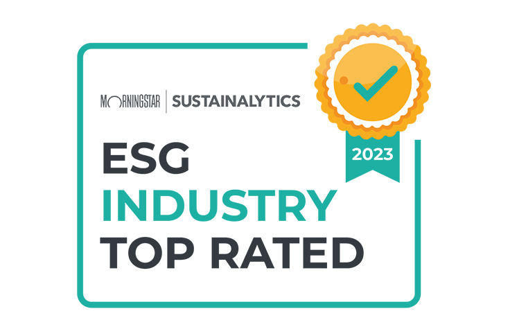 2023 ESG Industry Top Rated - Morningstar Sustainalytics