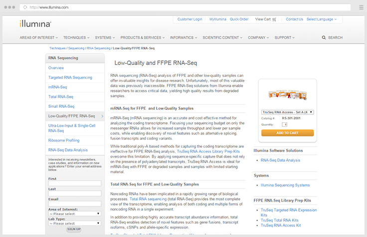 screenshot of resource page in the link